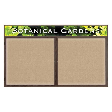 United Visual Products Open Faced Traditional Rounded Corkboard UV641ARC-SATIN-KEYLIME